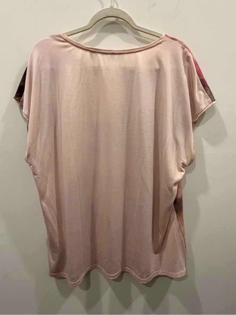 Ted Baker Pink Green Watercolor Floral Dolman Sleeve Top - Picture 10 of 10